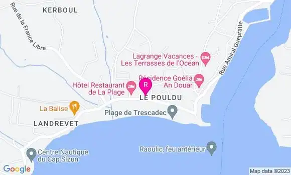 Localisation Crêperie de la Plage