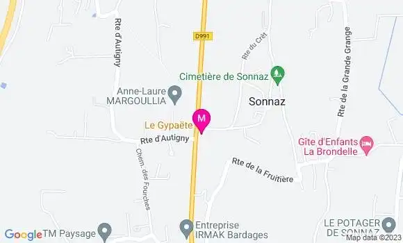Localisation Restaurant  Le Gypaëte