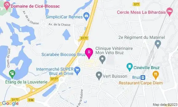 Localisation Crêperie du Buisson