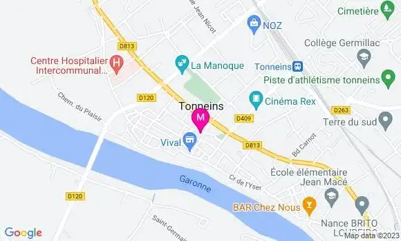 Localisation Pizzeria Pépé Salé