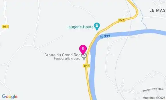 Localisation Restaurant de Laugerie Basse