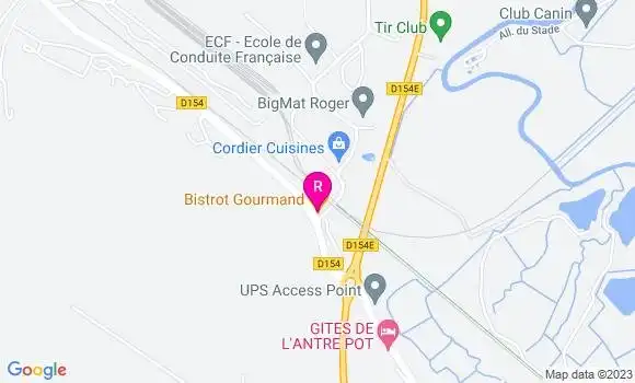Localisation Bistrot Gourmand