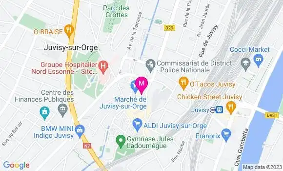 Localisation Brasserie Les Belles Fontaines
