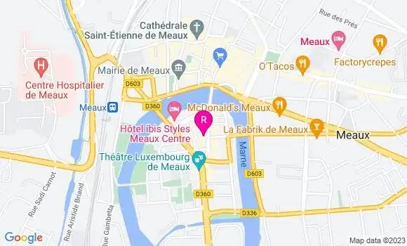 Localisation Restaurant  Café des Halles
