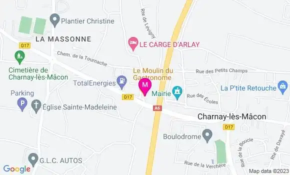 Localisation Restaurant  Le Moulin du Gastronome