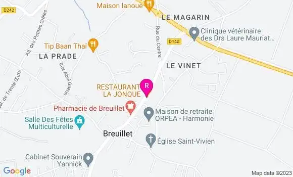 Localisation Restaurant Vietnamien La Jonque