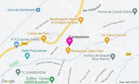 Localisation Restaurant  La Forge