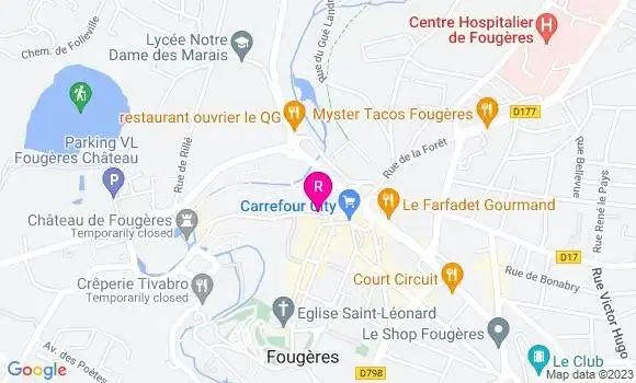 Localisation Crêperie Tante Suzette