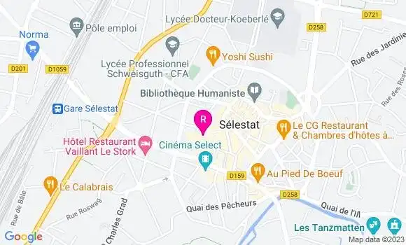 Localisation Restaurant  Le Central