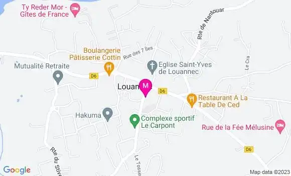 Localisation Restaurant  Kerjoem