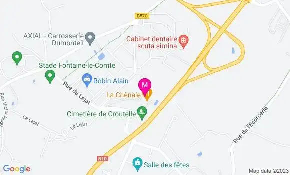 Localisation Restaurant  La Chênaie
