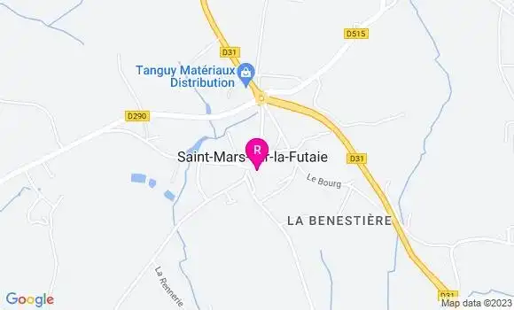 Localisation Auberge de la Futaie