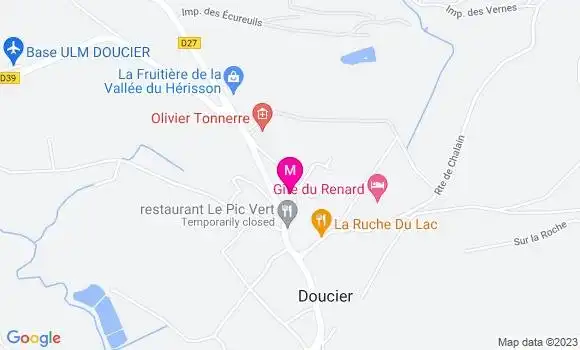 Localisation Pizzeria Le Lacustre
