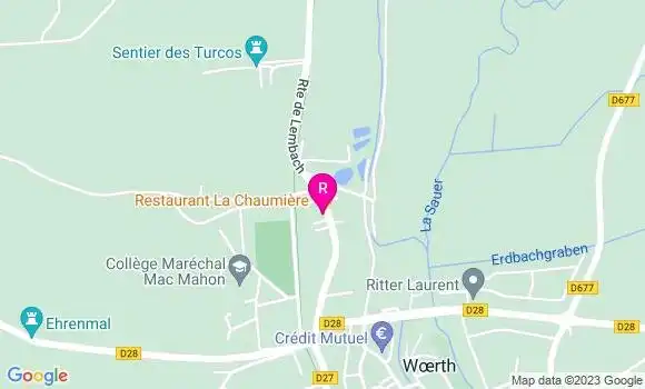 Localisation Restaurant  La Chaumière