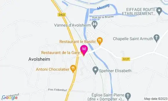 Localisation Restaurant de la Gare
