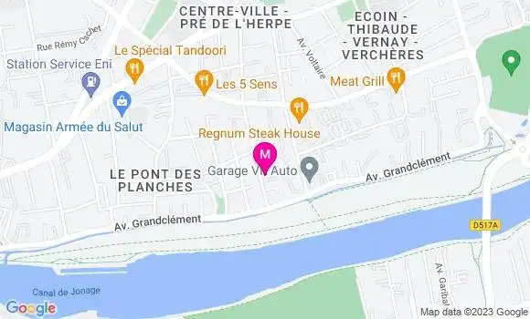 Localisation Restaurant Bar Le Foucaud
