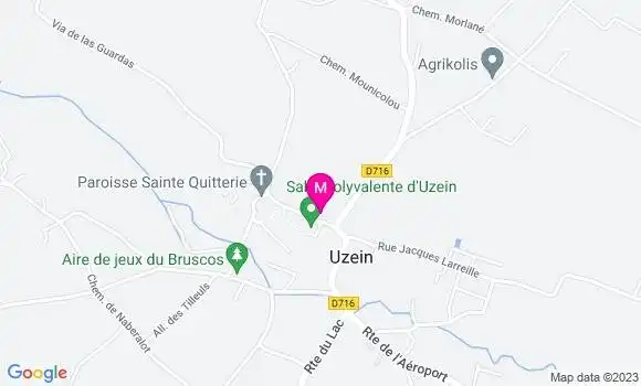 Localisation Restaurant Hôtel Beyrie Coustille