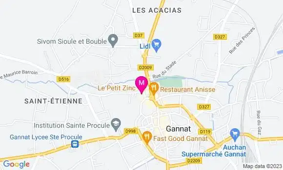 Localisation Restaurant  Le Petit Zinc