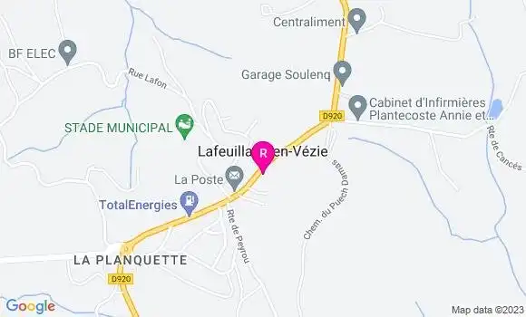 Localisation Restaurant  Le Relais des Bruyères