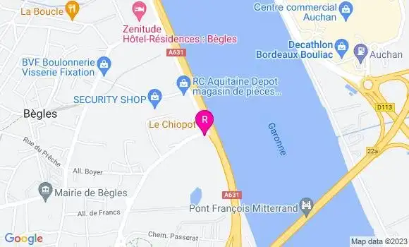 Localisation Restaurant  Le Chiopot