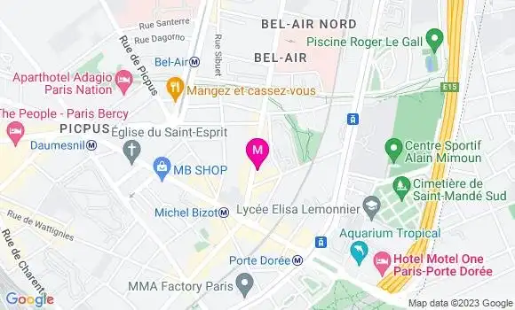 Localisation Le Bistrot 102