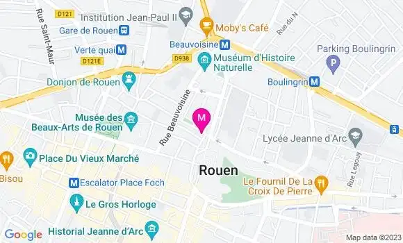 Localisation Crêperie La Rouge Mare