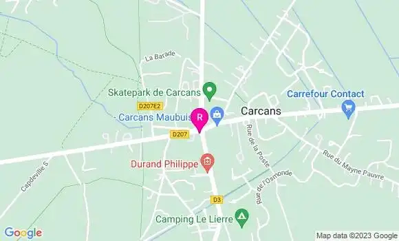 Localisation Auberge du Résinier