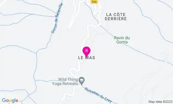 Localisation Restaurant  Le Mont de la Chambre