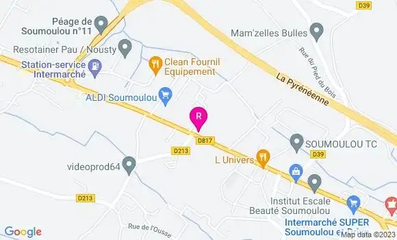 Localisation Restaurant  Les Glycines