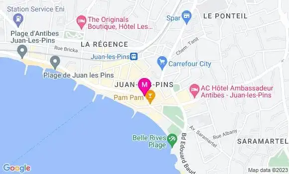 Localisation Restaurant  Lou Cancan