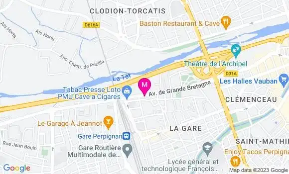 Localisation Pizzeria Pizza Mario