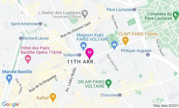 Localisation Restaurant  La Comète