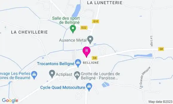 Localisation Restaurant  Bleret Etienne Emile