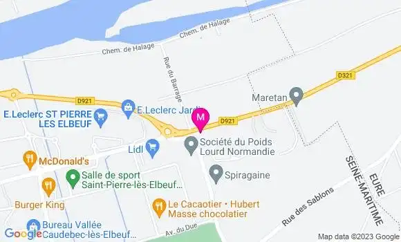 Localisation Restaurant Bar La Bouteille de Bois