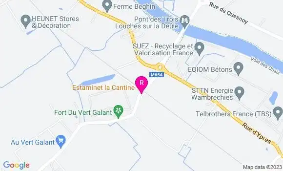 Localisation Café de la Cantine