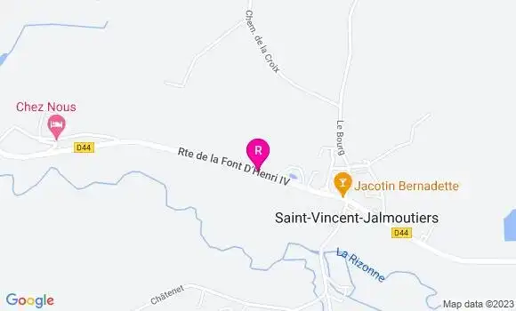 Localisation Restaurant Bar Jacotin Bernadette
