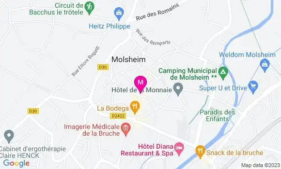 Localisation Restaurant Alsacien La Metzig