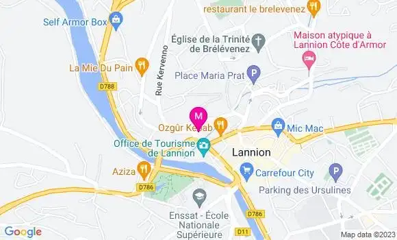 Localisation Brasserie Le Bornéo
