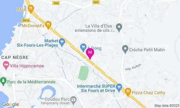 Localisation Pizzeria Pizza Del Stadio