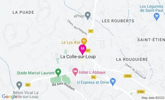 Localisation Restaurant  La Faim de Loup
