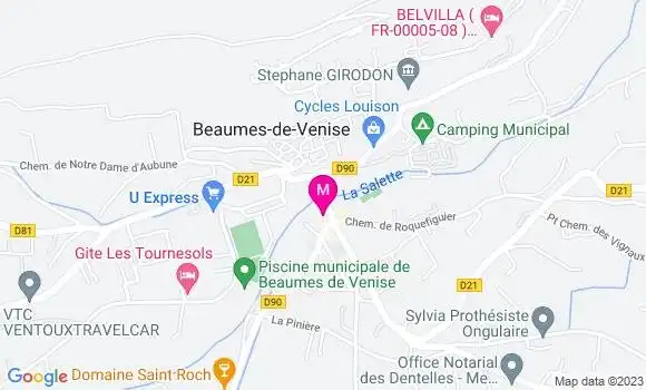 Localisation Restaurant  Le Relais des Dentelles