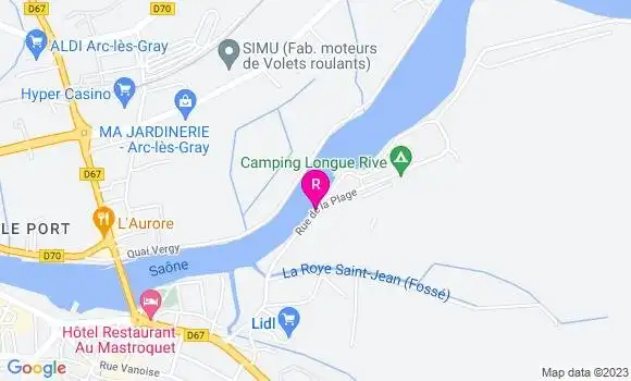 Localisation Restaurant  La Plage