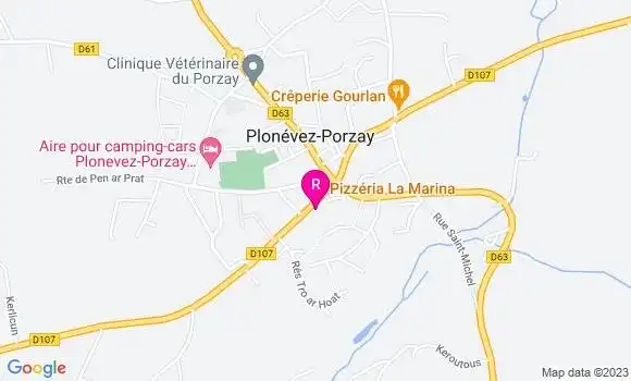 Localisation Pizzeria La Marina