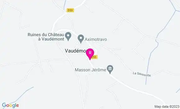Localisation Auberge de la Colline