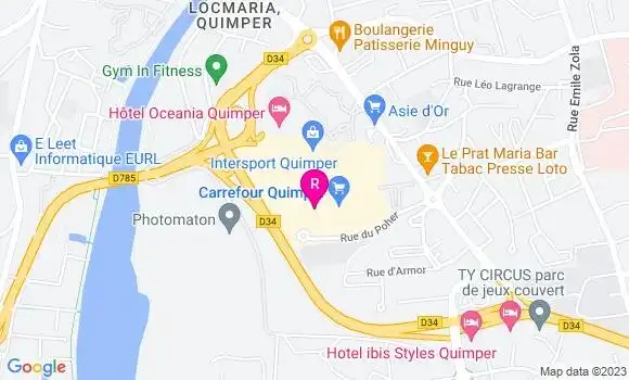 Localisation Brasserie du Centre