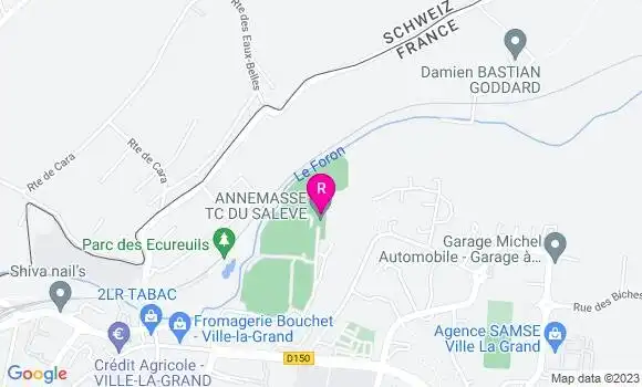 Localisation Restaurant  Club House du Tennis Club