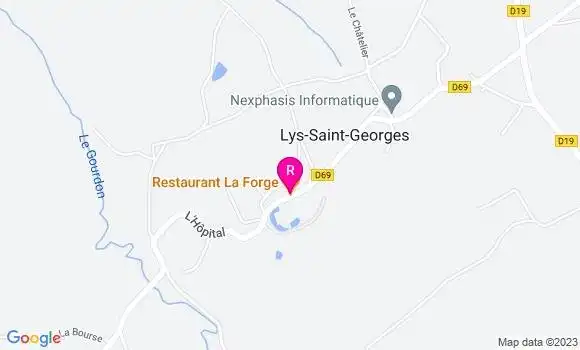 Localisation Restaurant  La Forge