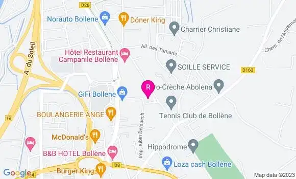 Localisation Restaurant  La P