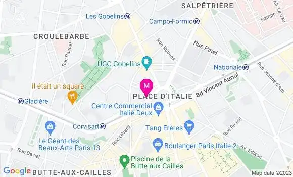 Localisation Restaurant  P