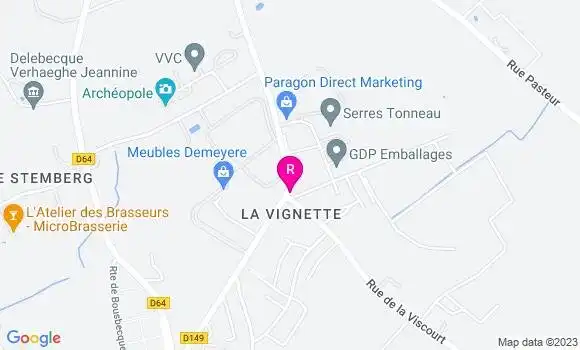 Localisation Restaurant  La Vignette
